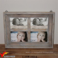 Distressed White Triple Hanging Wall Photo Frame